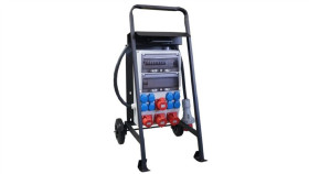 Rozdzielnica Budowlana Erb63e Na Stojaku, Ip54, Gniazda: 2X Cee 32A, 2X Cee...