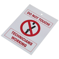 Sealey HYBRIDTAG Hybrid/Electric Vehicle Keyring Warning Tag