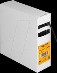 19962 Heat-shrink tubing box, with inner adhesive, 5 m x 2.4 mm black