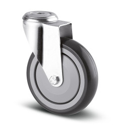 Koło samonastawne średnica kabla 125mm Tente 80kg wysokość całkowita 160mm