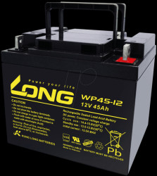 WP 45-12 Maintenance-free rechargeable lead-fleece battery, 45 Ah, 12 V