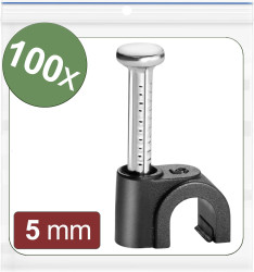 Haczyki z tworzywa sztucznego Quadrios 24CA429 24CA429, 3 do 5 mm, 100 szt.