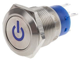 Nasadka przełącznika Zatrzaskowy SPDT średnica wycięcia 19mm, montaż panelowy RS PRO