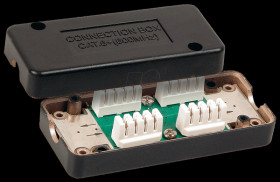 CAT6 connector, shielded plastic casing