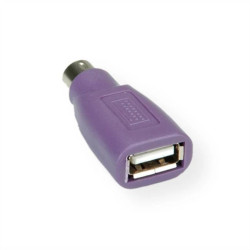 Adapter klawiatury VALUE PS/2 - USB, fioletowy