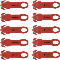 TOOLCRAFT TO-10284090 Safety box cutter 10 pcs durable design for safe cutting