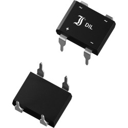 Diotec Semiconductor bridge rectifier, 40 V, 80 V (RRM), 1 A, DIL, B40D