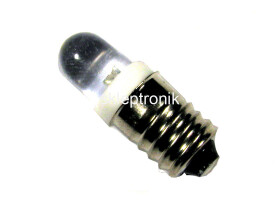Żarówka E10 led 3V biała ciepła