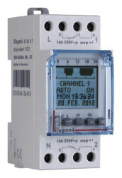 Przekaźnik czasowy na szynę DIN Legrand Legrand 412657, cyfrowy, 2 x WŁ/WYŁ