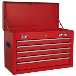 Sealey AP225 Topchest 5 Drawer with Ball Bearing Slides - Red