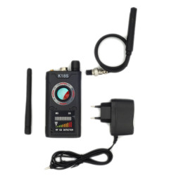 Wykrywacz podsłuchów K18S NEW lokalizatorów GSM LTE GPS Kamer wifi Anty-Spy