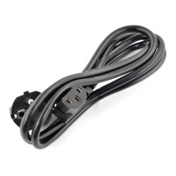Przewód do zasilaczy IEC komputerowy - kątowy - Akyga - 1,5m