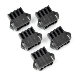 Obudowa gniazda żeńskiego 4-pinowego - raster 2,5mm - 5szt.