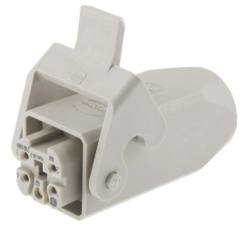 Wzmocnione złącze zasilania 4-pinowe HARTING 10A 230 → 400 V. Żeński M20