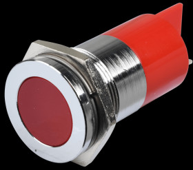 Q22F1CXXR24E Indicator LED, 24 V DC, 22 mm, FASTON, red/BrC