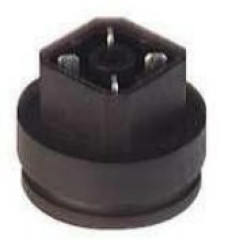 Złącze panelowe męskie do zaciskania ze stykami do lutowania 50 V AC/DC 10 A G 4 A 1 M MT