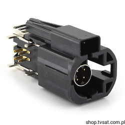 99S20D-40MA5-AX RIGHT ANGLE PLUG PCB HSD BLACK THT ROSENBERGE