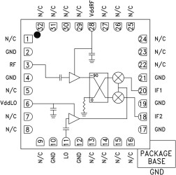 I/Q Receiver SMT, 7 - 9 GHz