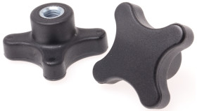 Pokrętło mocujące M10 długość gwintu: 15mm średnica pokrętła 60mm średnica gwintu: 10mm Z czterema ramionami Otwór