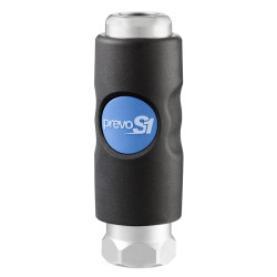 Szybkozłączka bezpieczna PREVOST G 1/2 żeńskie rodzaj Żeński Gwintowany Korpus z materiałów kompozytowych 1/2in