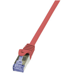 LogiLink CQ3024S RJ45 Network Patch Cable CAT 6A S/FTP 0.5m Red LSZH
