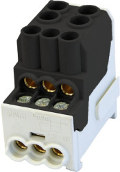 Blok rozdzielczy - dystrybucyjny Al/Cu SDB 100 (80010) SIMBLOCK czarny 81601007