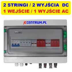 ROZDZIELNICA PV 1000V DC/AC 2 STRINGI 3-FAZOWA (IP65)