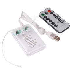 Remote Control AA x 3 Enclosed Battery Holder USB Cable