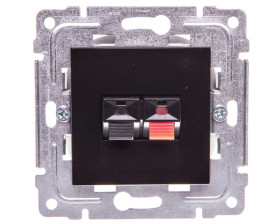 DANTE Gniazdo głośnikowe pojedyncze czarne 450972