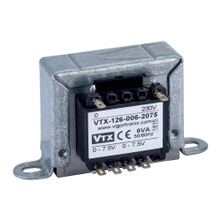 Vigortronix VTX-126-006-2075 Chassis Transformer 230V 6VA 7.5V&#x2B;7.5V