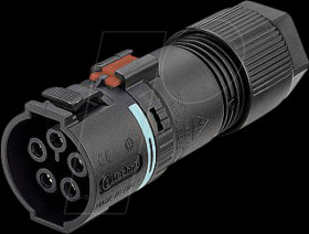 AC 173 click circular connector, socket