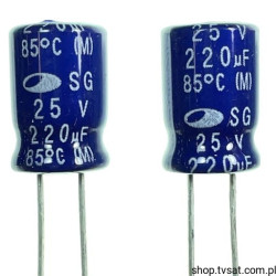 SG1E227M0811MPF180 Electrolytic 220uF 25V 85'C RADIAL SAMWHA
