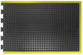 Nie Mata przeciwzmęczeniowa, antypoślizgowa, 0.9m, kolor: Czarny/żółty Na sucho, materiał: Kauczuk naturalny Nie