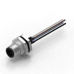 Złącze wielostykowe przemysłowe 4-pinowe M12, panelowe Wtyczka Wurth Elektronik