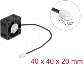 67287 Axial Fan 5 V DC, 40 x 40 x 20 mm black