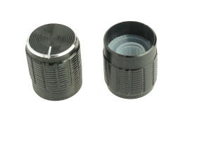 Gałka potencjometru GCL15 CZARNA 15mm /438