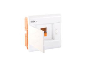 Rozdzielnica podtynkowa 8 modułowa 1x8M drzwi pełne IP40 SRp-8/B (N+PE) 2.12 ELEKTRO-PLAST