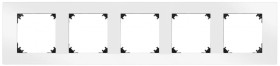 VESTRA ramka pięciokrotna IP20 biały 3875-00