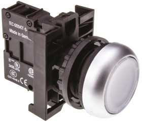 Przycisk, Ø 29.7mm, IP69K, kolor: Biały, Eaton, RMQ Titan M22