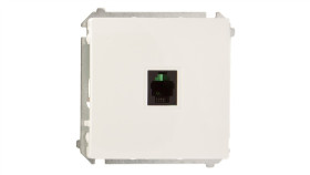 Simon Basic Gniazdo Telefoniczne Pojedyncze Rj11 Białe Bmtu.01/11