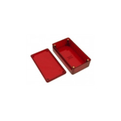 Polycarbonate Case - 1.1 x 2.4 x 4.4" Red