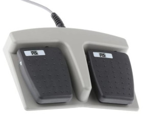 Przełącznik nożny IPX7 Uniwersalny Chwilowy Tworzywo termoplastyczne, Dwubiegunowy jednopozycyjny (DPST) 3 A 24V 24V