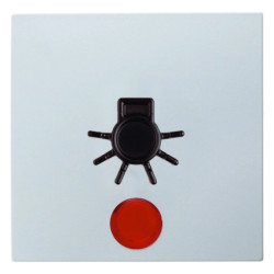 Klawisz z czerwoną soczewką i wyczuwalnym symbolem do światło śnieżnobiały S.1/B.1/B.3/B.7 Glas 16511949