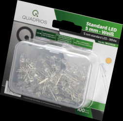 1802O028 LED 5 mm - color warm/white (2700 mcd), 100 pieces