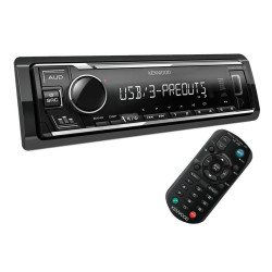 Radio samochodowe KENWOOD KMM-105 USB/AUX/RCA/RDS 4x50W PILOT