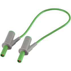 VOLTCRAFT VC8063530 Safety test lead Banana jack 4mm25.00 cm; Green; MSB-5010 A