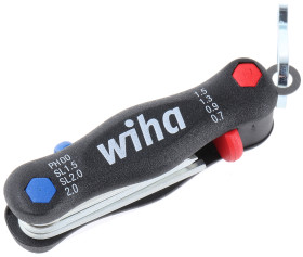 Zestaw kluczy imbusowych Jednostki metryczne Wiha Składany 8 szt.