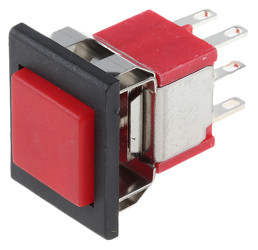 Nasadka przełącznika Chwilowy DPDT, montaż panelowy RS PRO