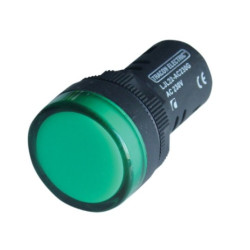 Lampka kontrolna LED LJL22-GE 230V zielona TRACON
