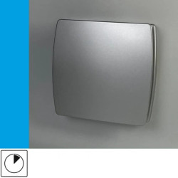 Wentylator domowy Eol F10TSF wyłącznik czasowy, fi 100 mm, kolor srebrny